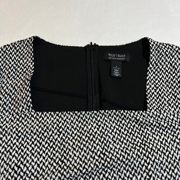 White House Black Market Instantly Slimming Layered Sheath Dress Size 4 Office - Picture 5 of 11